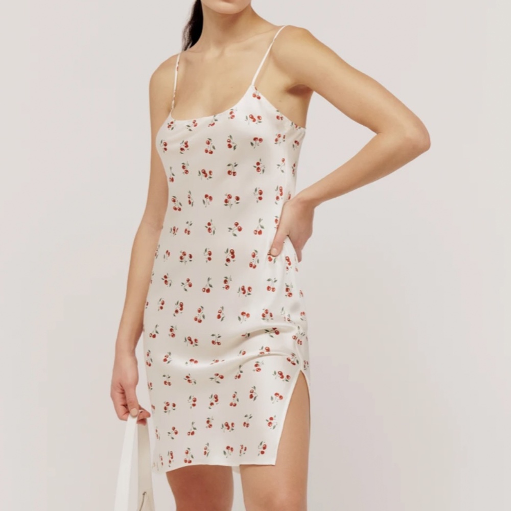 Reformation Rhea Silk Dress Size Large - Picture 4 of 6